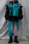 WINDOWSEN Patchwork Sweatpants WA21-G4-01-C2 White & Blue PW9